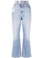 DSQUARED2 jean évasé court à taille haute - Bleu