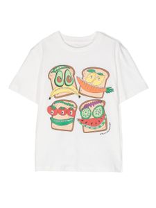 Stella McCartney Kids t-shirt en coton à imprimé graphique - Blanc