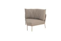Comino organisch XL hoekelement latte - 4so