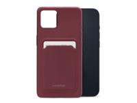 Mobilize Mobilize Rubber Gelly Card Case Apple iPhone 14 Matt Bordeaux