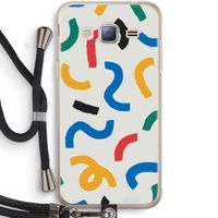 Illustratieve pop 2: Samsung Galaxy J3 (2016) Transparant Hoesje met koord