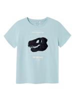 Name it zomer korte mouw t-shirt jongens - blauw - regular fit - NkmKurth