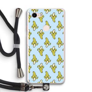 Bananas: Pixel 3 XL Transparant Hoesje met koord