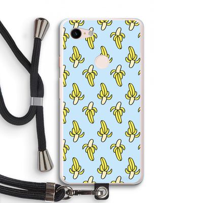 Bananas: Pixel 3 XL Transparant Hoesje met koord