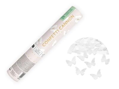 Confetti Kanon Vlinders Wit (20cm)