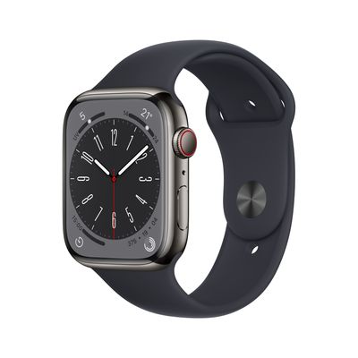 Apple Watch S8 STS 45mm Graphit (Sportband Midnight) LTE Blister Apple Watch S8 STS 45mm Graphit (Sportband Midnight) LTE Blister