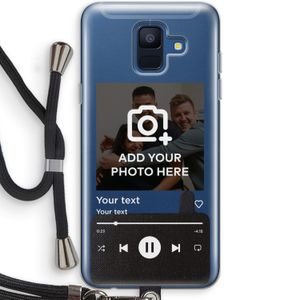 Music Player: Samsung Galaxy A6 (2018) Transparant Hoesje met koord