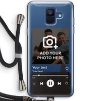 Music Player: Samsung Galaxy A6 (2018) Transparant Hoesje met koord