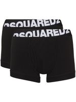 DSQUARED2 lot de deux boxers à bande logo - Noir - thumbnail