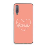Friends heart: Samsung Galaxy A7 (2018) Transparant Hoesje