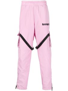 BARROW pantalon cargo à logo imprimé - Rose