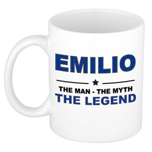 Emilio The man, The myth the legend cadeau koffie mok / thee beker 300 ml