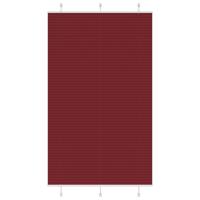 Pliss rolgordijn 115x200cm stofbreedte 114,4cm bordeauxrood