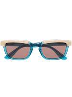 Gucci Eyewear lunettes de soleil à détail 3D - Bleu