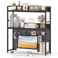 Bureau rek met Prikbord & Metalen Frame Bureau Rek Bureau Opzetrek Boekenrek