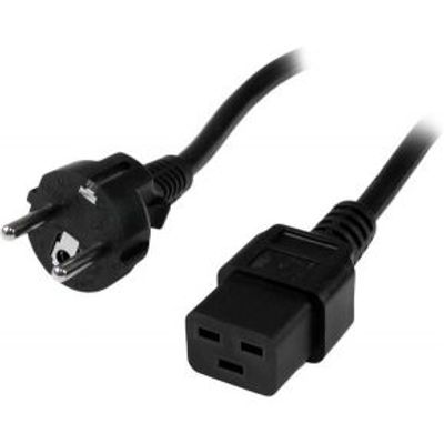 StarTech.com 2 m computervoedingskabel Schuko CEE7 naar IEC 320 C19