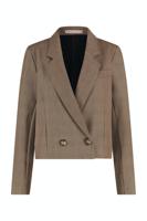 Studio Anneloes Ocean Bonded Weave Blazer 09072 Blazers 2384 Bronze/camel