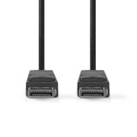 DisplayPort-Kabel | DisplayPort Male | DisplayPort Male | 8K@60Hz | Vernikkeld | 1.0 m | Rond | PVC
