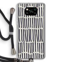 Moroccan stripes: Xiaomi Poco X3 NFC Transparant Hoesje met koord