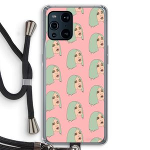 King Kylie: Oppo Find X3 Pro Transparant Hoesje met koord