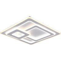 LED Plafondlamp - Plafondverlichting - Trion Mirna - 76W - Aanpasbare Kleur - Afstandsbediening - Dimbaar - Vierkant - Mat Wit - Aluminium - thumbnail