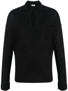 Saint Laurent sweat à col v - Noir