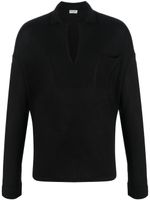 Saint Laurent sweat à col v - Noir - thumbnail