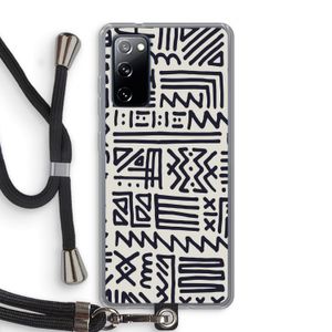Marrakech print: Samsung Galaxy S20 FE / S20 FE 5G Transparant Hoesje met koord