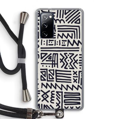 Marrakech print: Samsung Galaxy S20 FE / S20 FE 5G Transparant Hoesje met koord