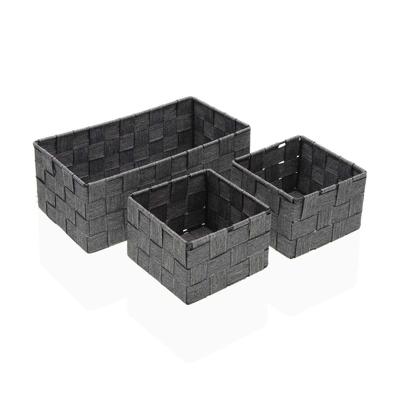 Basket spelset Versa Stro Polypropyleen Maïsvezel 14 x 10 x 27 cm