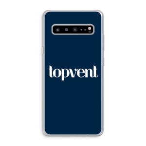 Topvent Navy: Samsung Galaxy S10 5G Transparant Hoesje