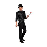 Kostuums voor Volwassenen My Other Me Showman Zwart Vest M/L