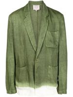 Nick Fouquet blazer boutonné en lin - Vert