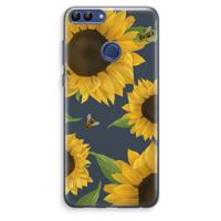 Sunflower and bees: Huawei P Smart (2018) Transparant Hoesje