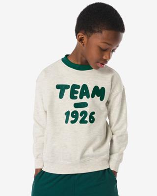 HEMA Kindersweater 'team 1926' ecru (ecru)