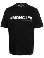 Moncler Grenoble t-shirt en coton à logo imprimé - Noir