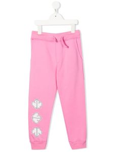 DSQUARED2 KIDS pantalon de jogging en coton à logo imprimé - Rose