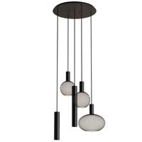 Hanglamp Como rond zwart