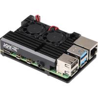Joy-it Armor Case BLOCK ACTIVE SBC-behuizing Geschikt voor serie: Raspberry Pi® Incl. actieve koeler Zwart