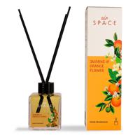 Air Space - Parfum - Geurstokjes - Huisgeur - Huisparfum - Jasmine & Orange Flower - Vierkant - 100ml - thumbnail