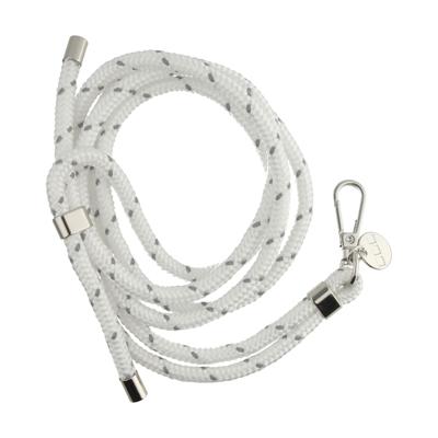 Telefoonkoord Longa - Wit - Zilver Telefoonkoord Longa - Wit - Zilver