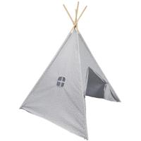 Home Deco Kids Tipi speeltent voor kinderen - 120 x 160 cm - grijs - wigwam