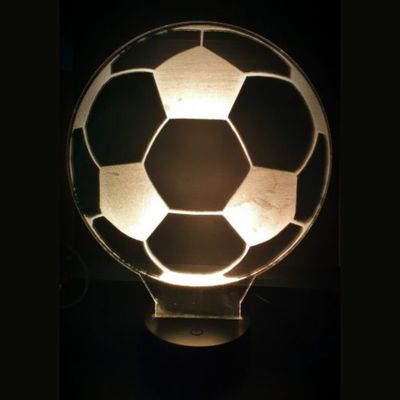 3D LED LAMP - VOETBAL - Ontwerp-zelf.nl