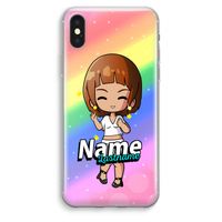 Chibi Maker vrouw: iPhone XS Max Transparant Hoesje
