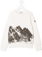 Moncler Enfant sweat à imprimé graphique - Blanc - thumbnail