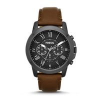 Horlogeband Fossil FS4885 Leder Bruin 22mm