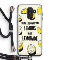 Lemonade: Samsung Galaxy J8 (2018) Transparant Hoesje met koord