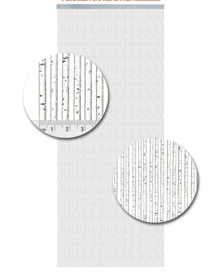 Vliegengordijn Kunststof Como Glitter Zilver - 100cm x 240cm