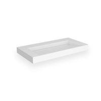 Opbouw Wastafel EH Design Stretto 905x455x80 mm Solid Surface Mat Wit EH Design - thumbnail