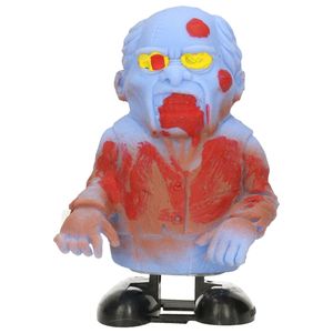 Lopende zombie Halloween poppetje 8 cm